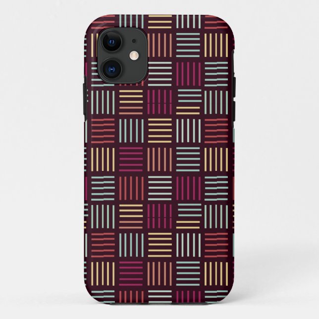 Farbenfrohe Linien aufgetragen Case-Mate iPhone Hülle (Rückseite)
