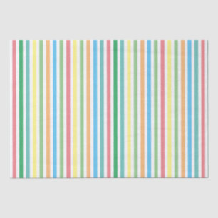 Farbenfrohe Linien - Streifen Seidenpapier
