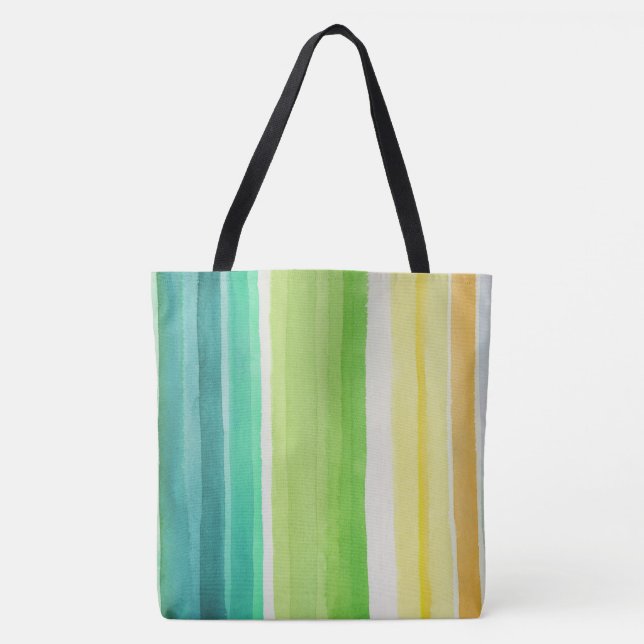 Farbenfrohe Linien  Tasche (Vorderseite)