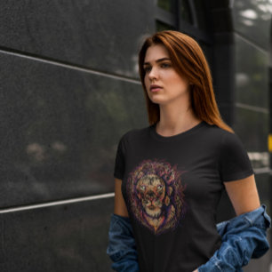 Farbenfrohe Löwenwand T-Shirt