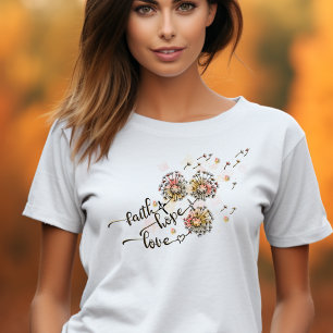 Farbenfrohe Lüster Christliche Liebe der Hoffnung  T-Shirt