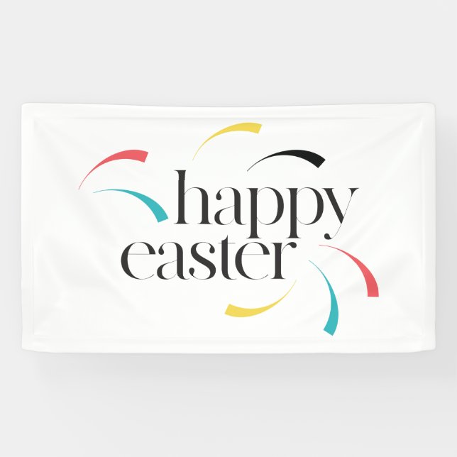 Farbenfrohe, lustige, moderne, einfache Design Hap Banner (Horizontal)