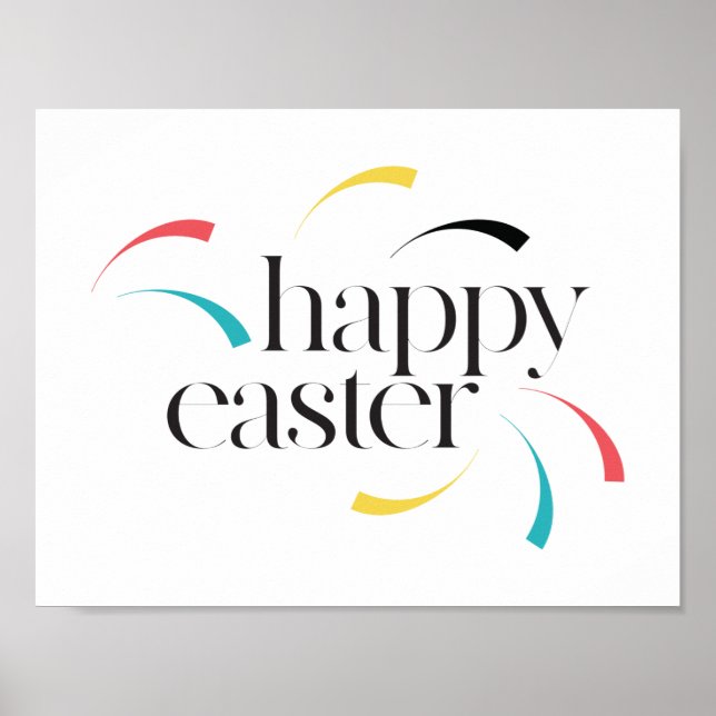 Farbenfrohe, lustige, moderne, einfache Design Hap Poster (Vorne)