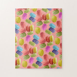 Farbenfrohe Macaron Cookies Muster