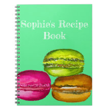 Farbenfrohe Macarons Aquarellkunst funky