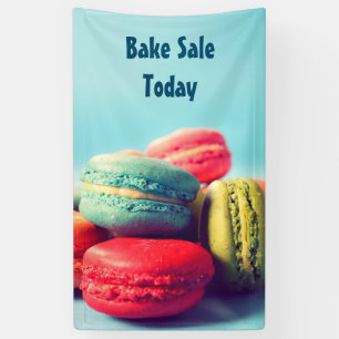 Farbenfrohe Macarons-Cookie-Banner für Ihre Verans Banner