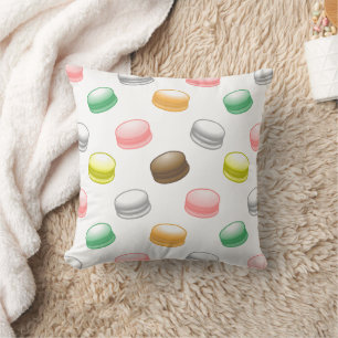 Farbenfrohe Macarons Kissen