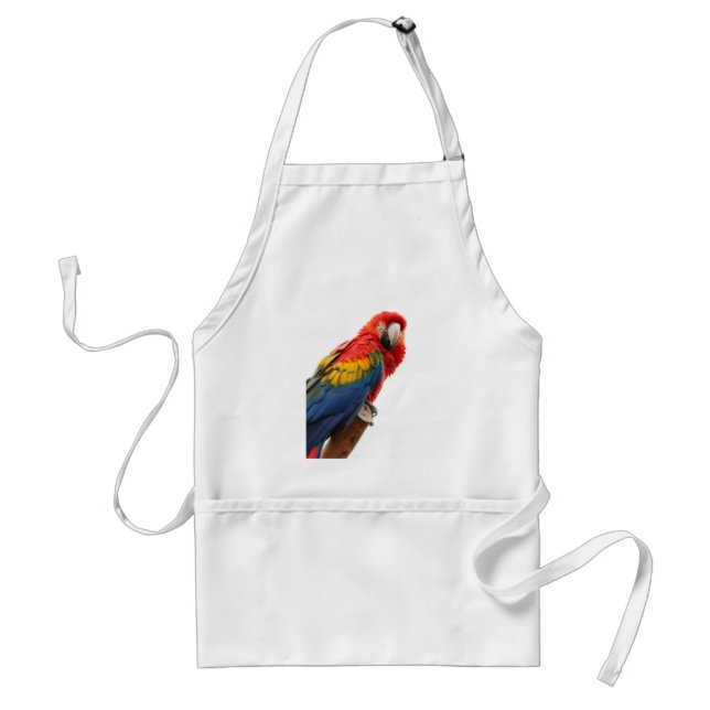 Farbenfrohe Macaw Chic Classy Mod Tropical Schürze (Vorne)