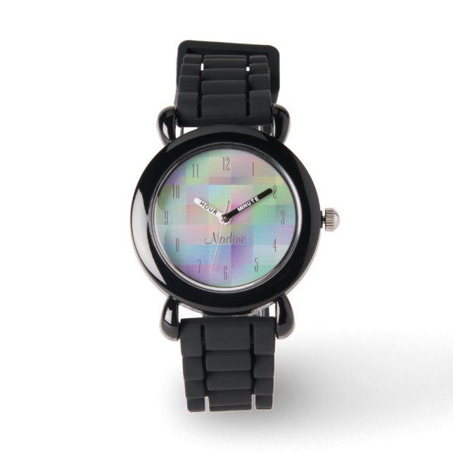 Farbenfrohe Mädchen Armbanduhr (Vorderseite)