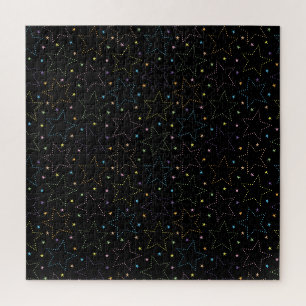 Farbenfrohe Magie Starry Night Sky Muster