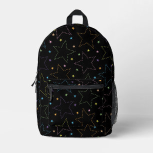 Farbenfrohe Magie Starry Night Sky Muster Bedruckter Rucksack
