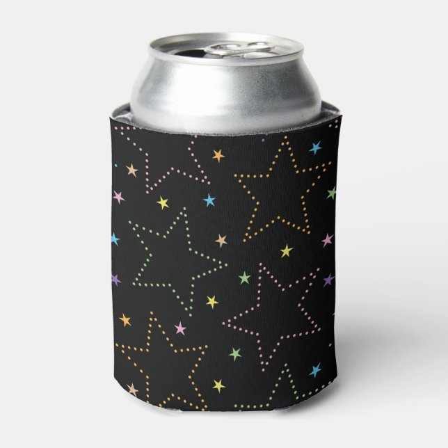Farbenfrohe Magie Starry Night Sky Muster Dosenkühler (Kanne Vorderseite)