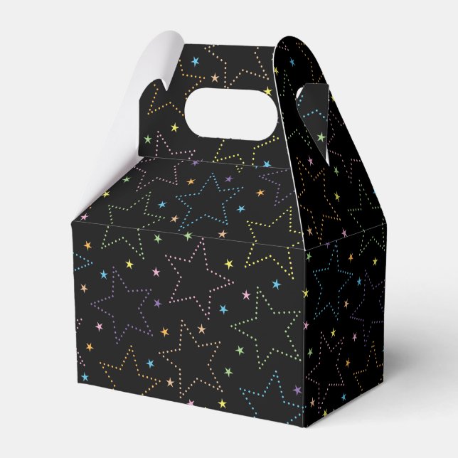 Farbenfrohe Magie Starry Night Sky Muster Geschenkschachtel (Vorderseite)