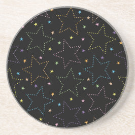 Farbenfrohe Magie Starry Night Sky Muster Getränkeuntersetzer