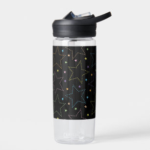 Farbenfrohe Magie Starry Night Sky Muster Trinkflasche