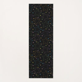 Farbenfrohe Magie Starry Night Sky Muster Yogamatte