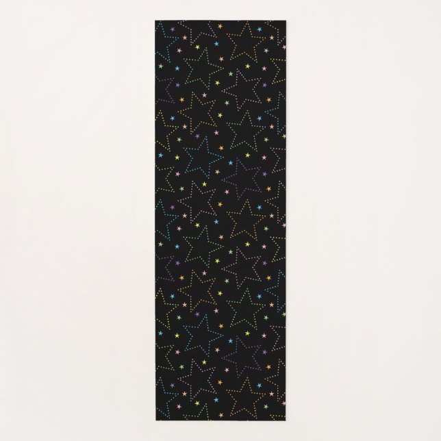 Farbenfrohe Magie Starry Night Sky Muster Yogamatte (Vorderseite)