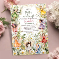 Farbenfrohe magische Pixie Fairy Floral Girls Gebu