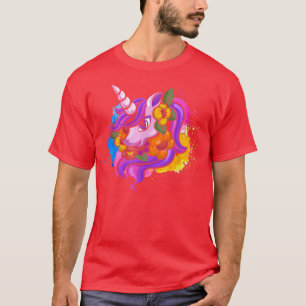 Farbenfrohe magische Tierwelt Einhorn Lover Fairyt T-Shirt