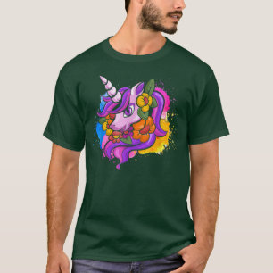Farbenfrohe magische Tierwelt Einhorn Lover Fairyt T-Shirt