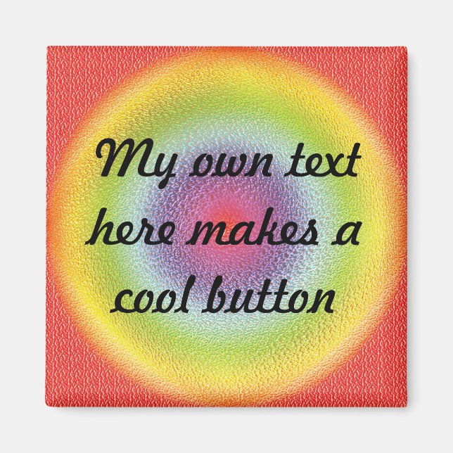 Farbenfrohe Magnet-Vorlagen Magnet (Vorne)