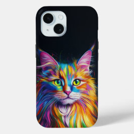 Farbenfrohe Maine Coon Phone Case