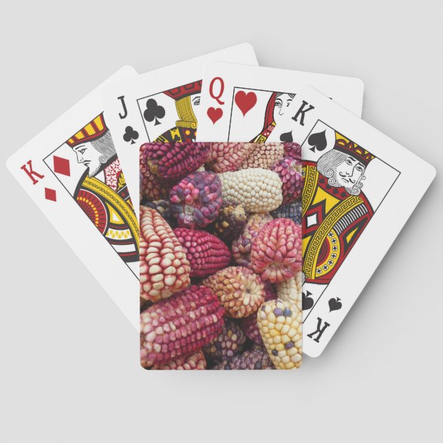 Farbenfrohe Maispielkarten Spielkarten (Rückseite)