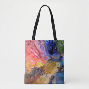 Farbenfrohe Malerei des Künstlers Tasche
