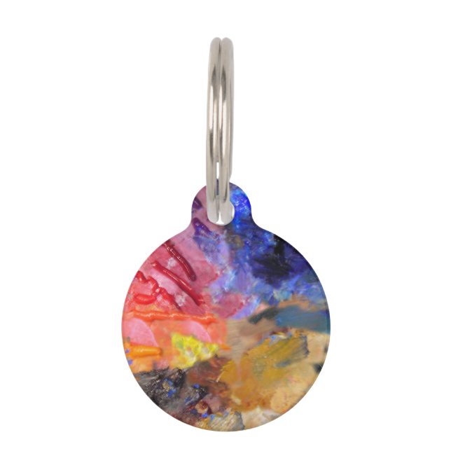 Farbenfrohe Malerei des Künstlers Tiermarke (Vorderseite)