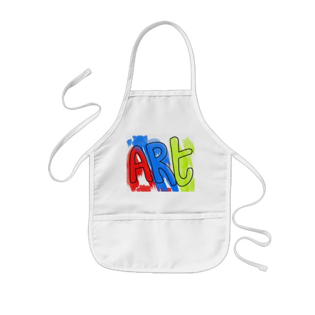 Farbenfrohe Malerische Kunst Smock Artist Kinderschürze (Vorne)