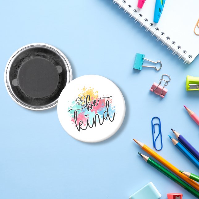 Farbenfrohe, malerische Splash Magnet (Send a positive message when you use this magnet with a note, photo or your child's artwork.)