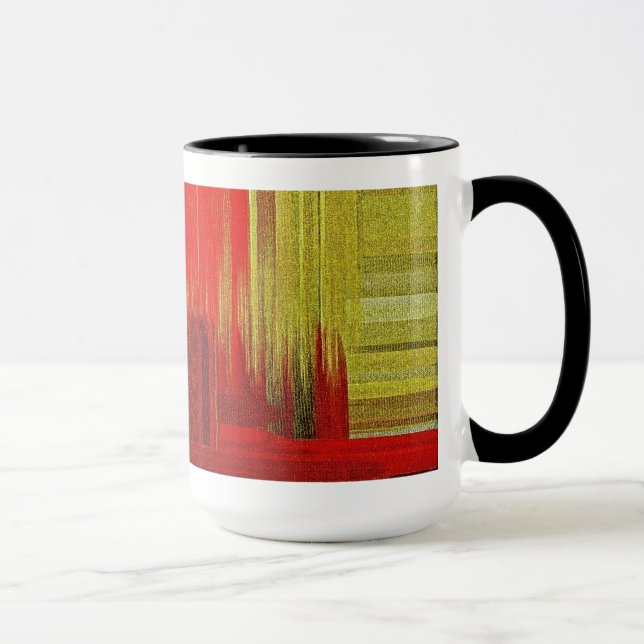 Farbenfrohe Malkunst - Tasse (Rechts)