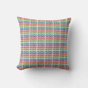 Farbenfrohe Mama-Geschenktasche Kissen