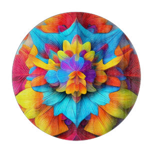 Farbenfrohe Mandala Design56756 Schneidebrett