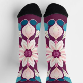 Farbenfrohe Mandala Design Socken