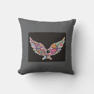 Farbenfrohe Mandala Eagle Design Cushion Kissen