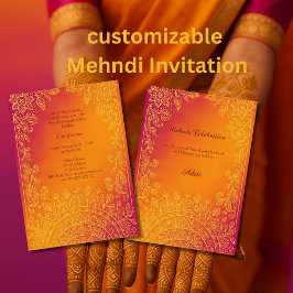 farbenfrohe Mandala Einladung