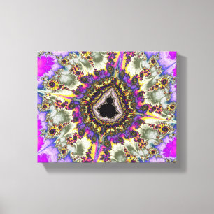 farbenfrohe Mandelbrot-Fraktal Leinwanddruck