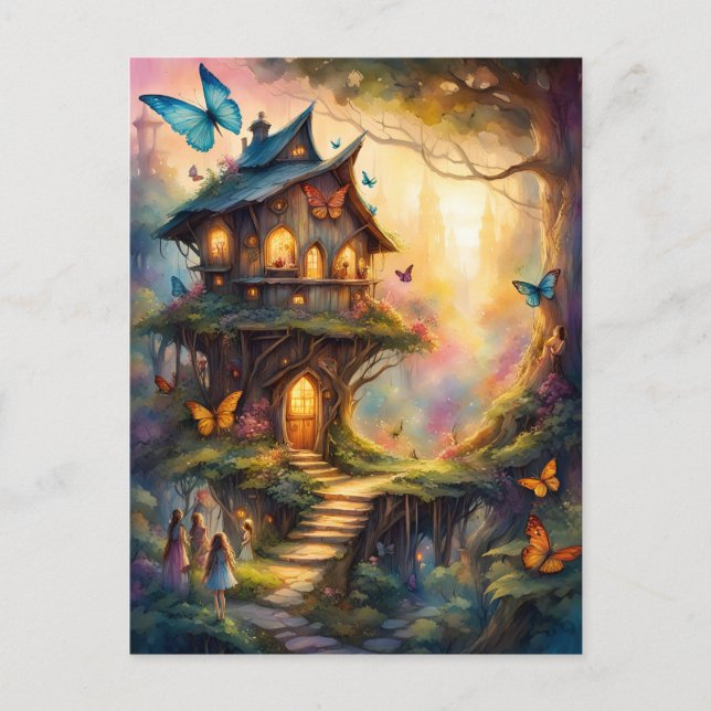Farbenfrohe Märchengemeinde, Postkreuzung Postkarte (Vorderseite)
