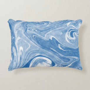 Farbenfrohe Marmorkunstmuster. Dekokissen
