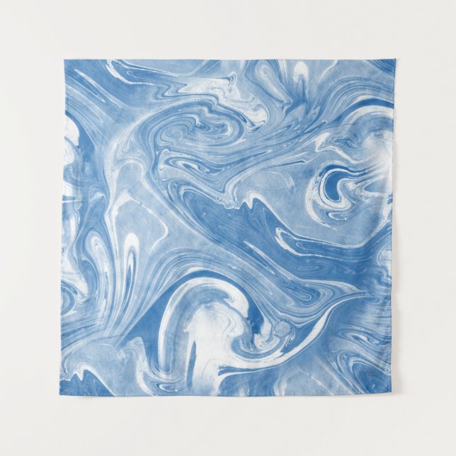 Farbenfrohe Marmorkunstmuster. Wandteppich (Vorderseite)