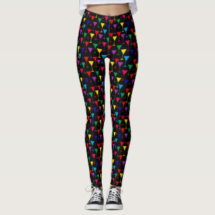 Farbenfrohe Martini-Cocktail-Muster Leggings