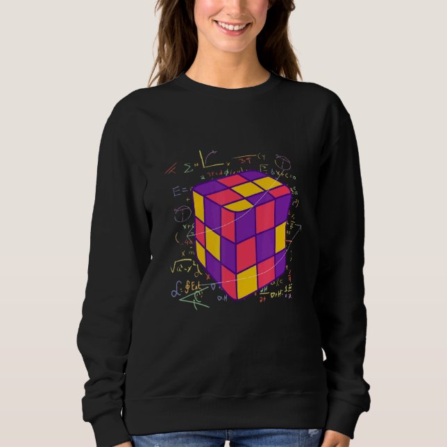 Farbenfrohe Math Cubes Manipulatives Development E Sweatshirt (Vorderseite)