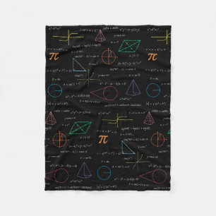 Farbenfrohe Mathematikgleichungen mathematische Fo Fleecedecke