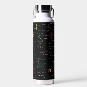 Farbenfrohe Mathematikgleichungen mathematische Fo Trinkflasche