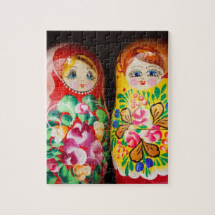 Farbenfrohe Matryoshka Dolls