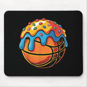Farbenfrohe Mattierte Basketballkunst Mousepad