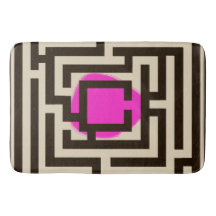 Farbenfrohe Maze-Muster auf benutzerdefinierter Fa