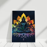 Farbenfrohe Meditation Buddha Universum Kunst Poster<br><div class="desc">Farbenfrohe Meditation Buddha Universum Kunst</div>