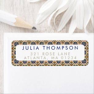 Farbenfrohe mediterrane Vintage Blumenmuster